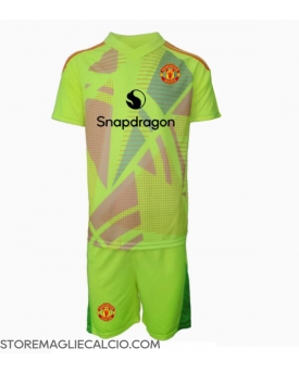 Manchester United Portiere Maglia Gara Trasferta Repliche 2024-25 Bambino
